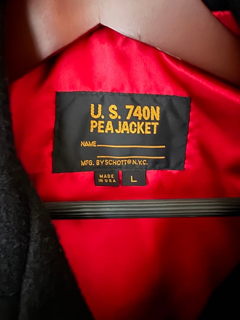 ショット　ピーコートU.S. 740N Pea Jacket Lサイズ