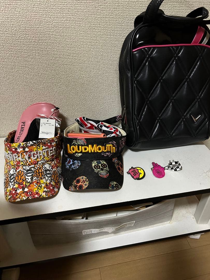ゴルフ　レディース　バイザー　マーカー　サングラス　セット