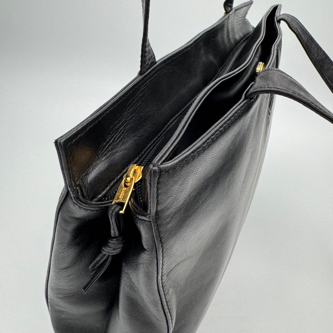 LOEWE ロエベ ナッパレザー トートバッグ ショルダーバッグ A4可 黒