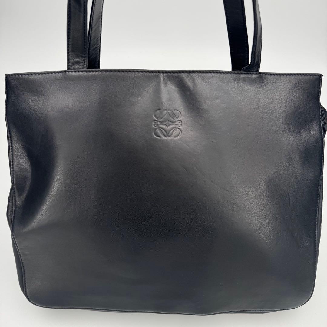 LOEWE ロエベ ナッパレザー トートバッグ ショルダーバッグ A4可 黒