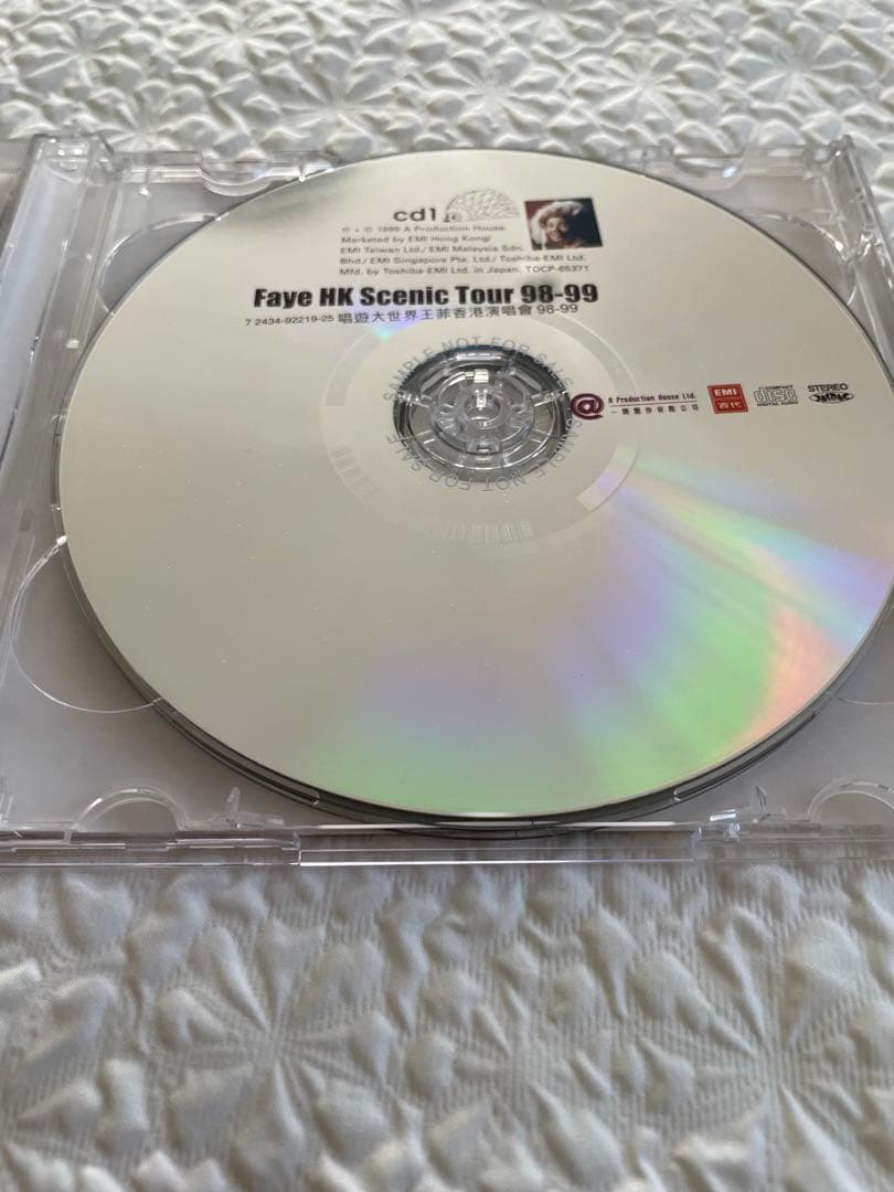 フェイ•ウォン香港シーニック•ツアー98〜99/2CD日本盤帯付き見本盤美品