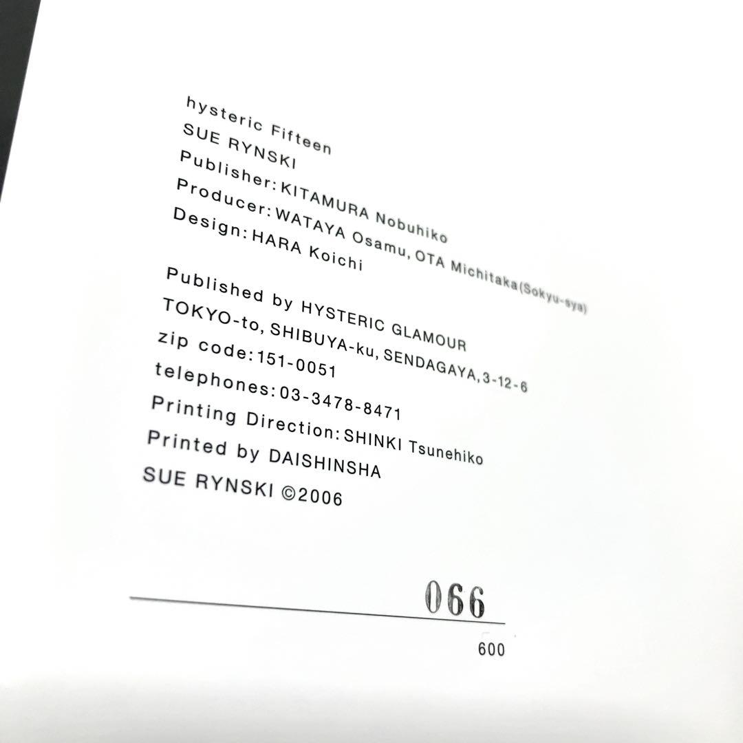 SUE RYNSKI ×ヒステリックグラマー 写真集 600部限定 レコード付