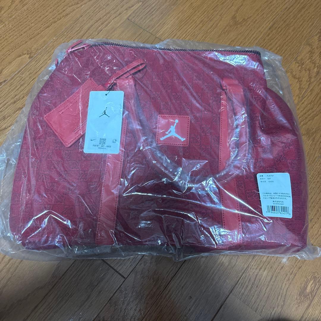 Jordan Brand Monogram Duffle Bag S レッド