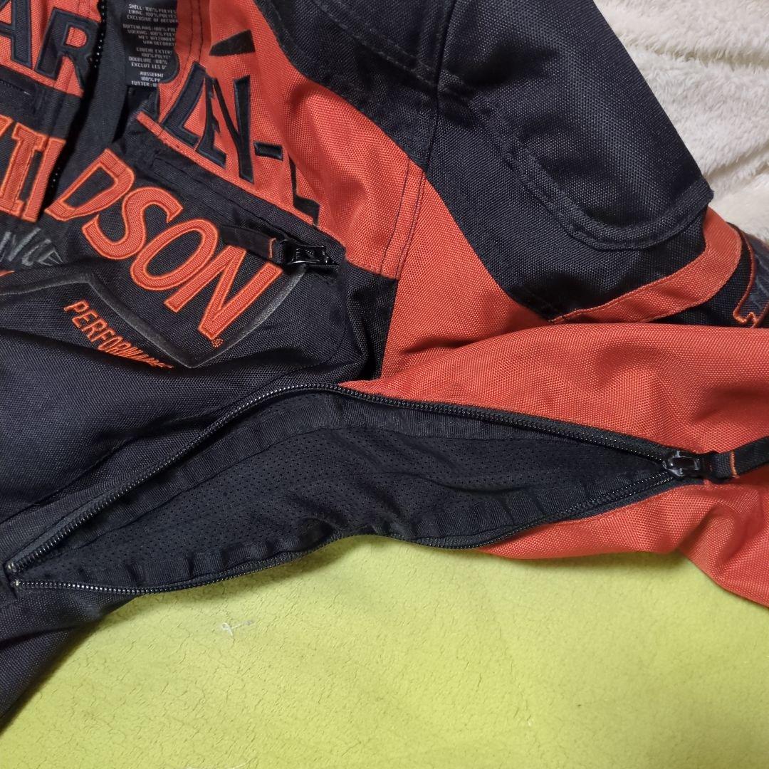 HARLEY-DAVIDSON ジャケット ブラック/オレンジ