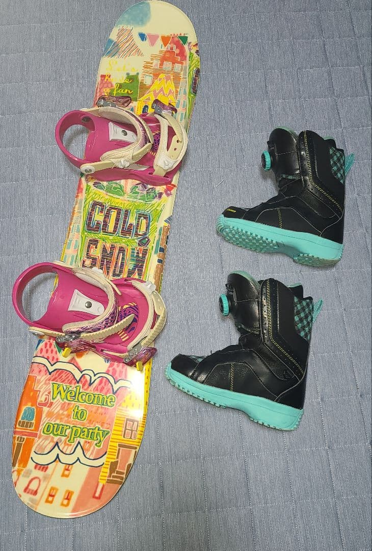 スノーボード3点セット+ウェア+ゴーグル+グローブ キッズ ジュニア 子供用