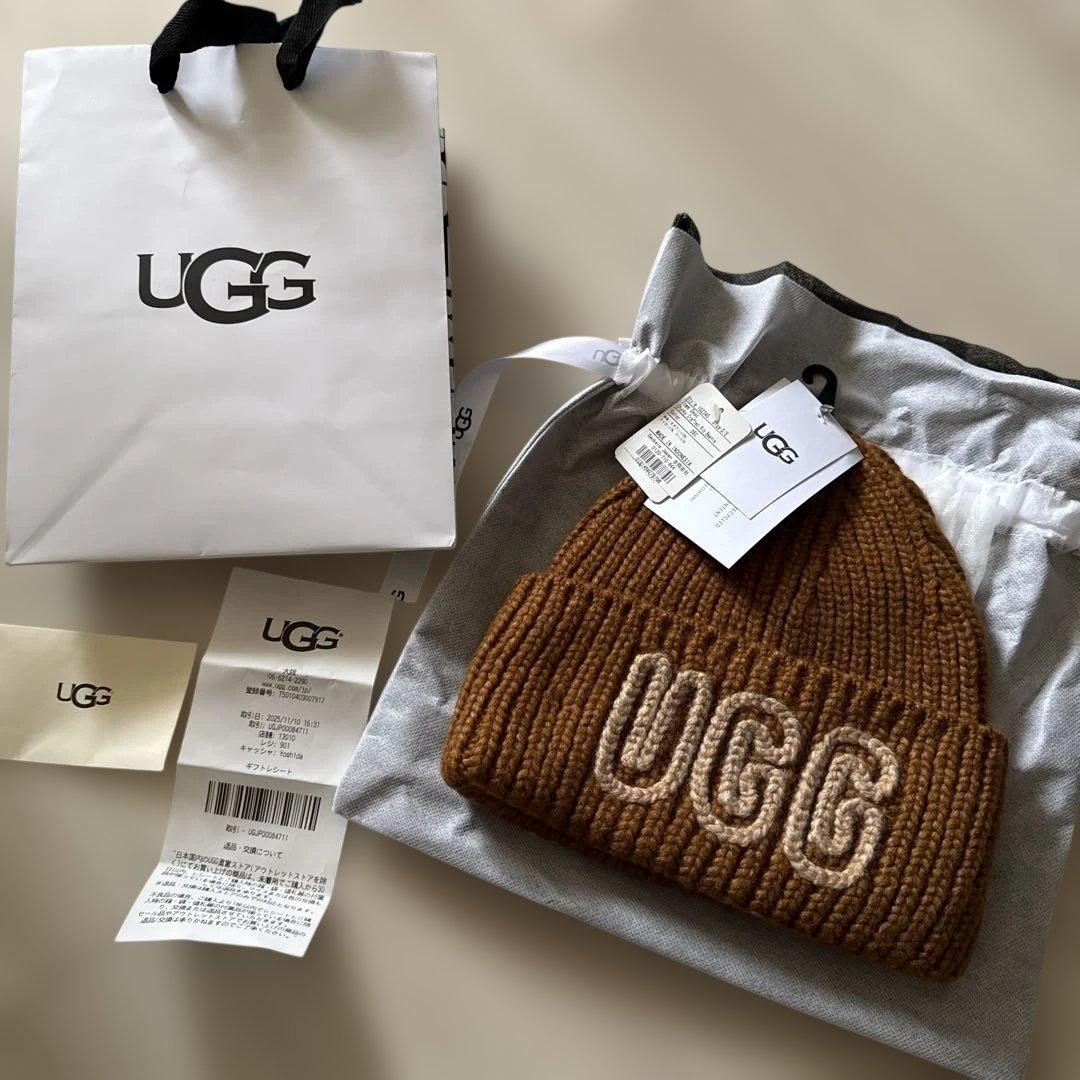 【新品タグ付き】UGG ブラウン ニット帽