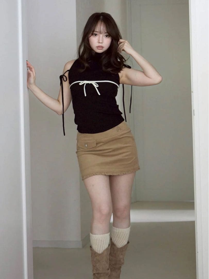 andmaryアンドマリー❤︎Adele ribbon tank