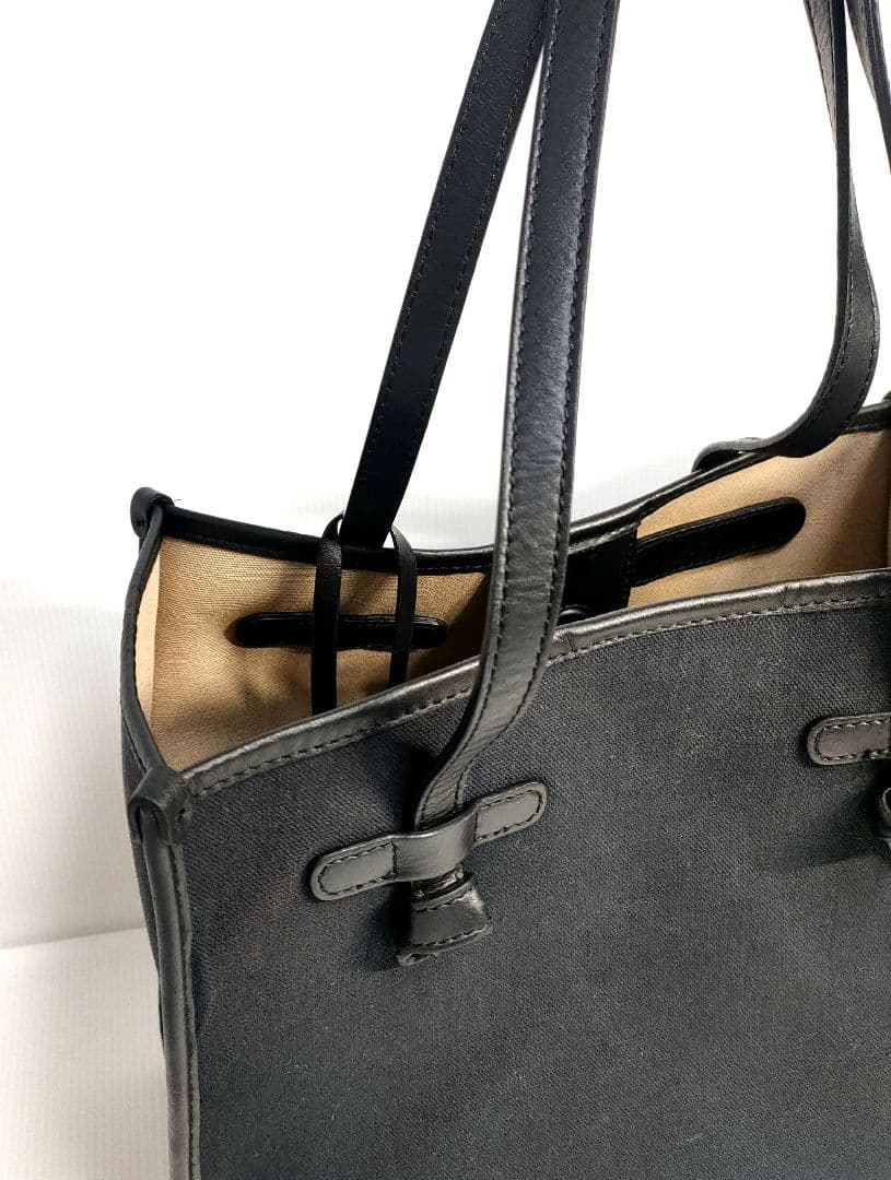【人気✨️】GIANNI CHIARINI マルチェッラＳ　ブラックトートバッグ