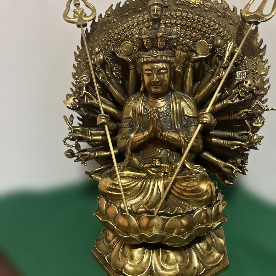 金属　千手観音