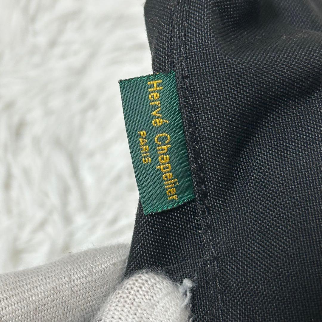 【美品✨舟形/ユニセックス】エルベシャプリエ　ショルダーバッグ　ブラック　人気