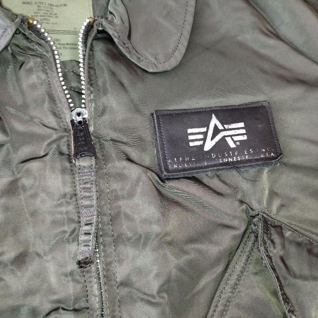 【22】90s USA製 alpha CWU-45P フライトジャケット L