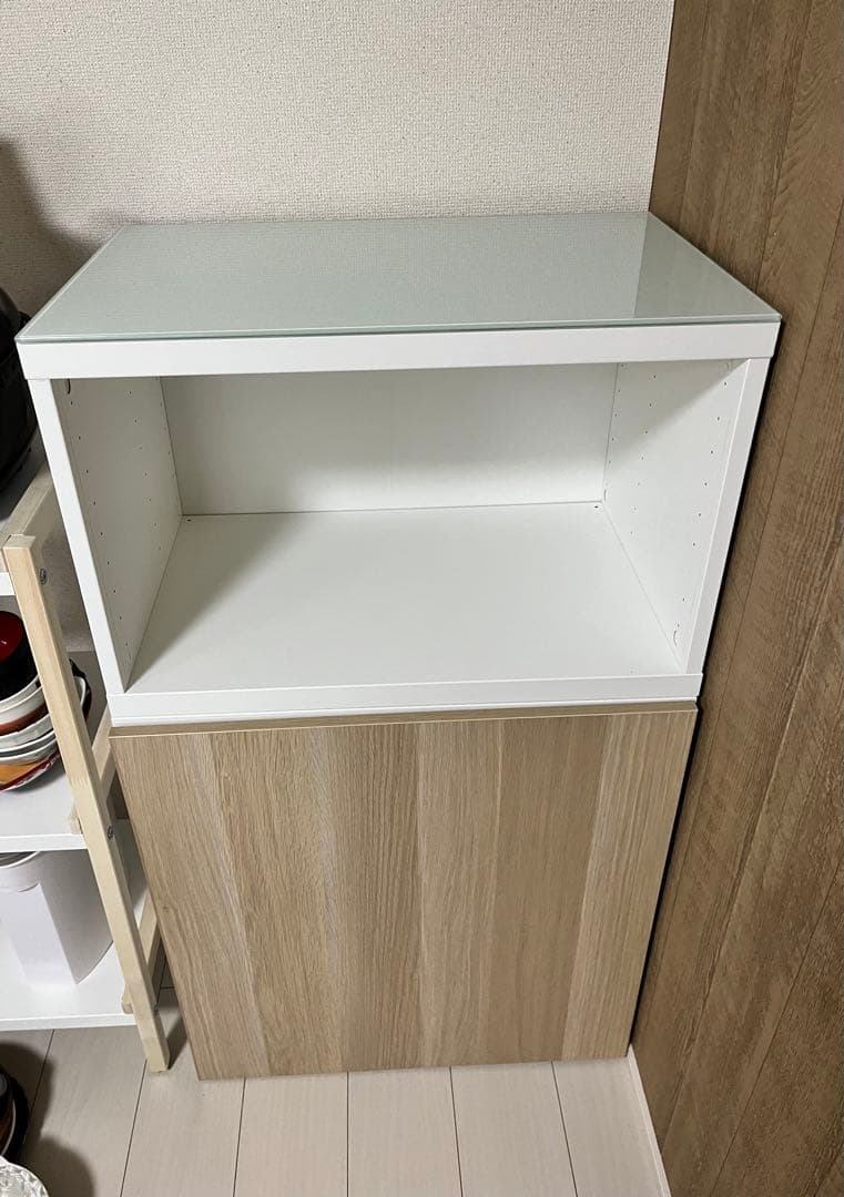 ⚠️最終値下げ⚠️IKEA イケア　ベストー　コンビネーション　食器棚　扉付き