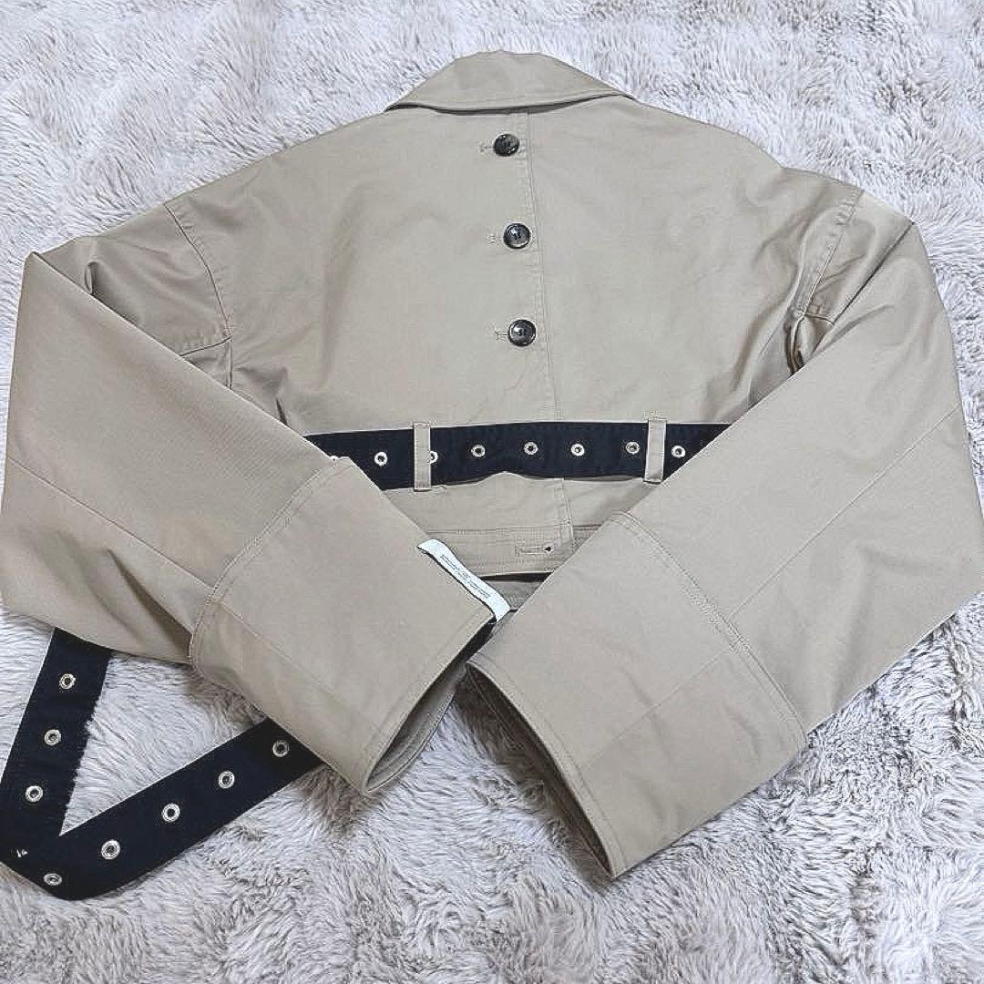 美品 rokh コラボ ツイルクロップドジャケット ジャケット S ロク