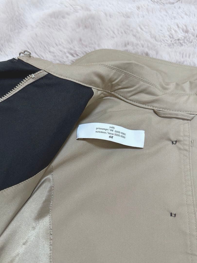 美品 rokh コラボ ツイルクロップドジャケット ジャケット S ロク