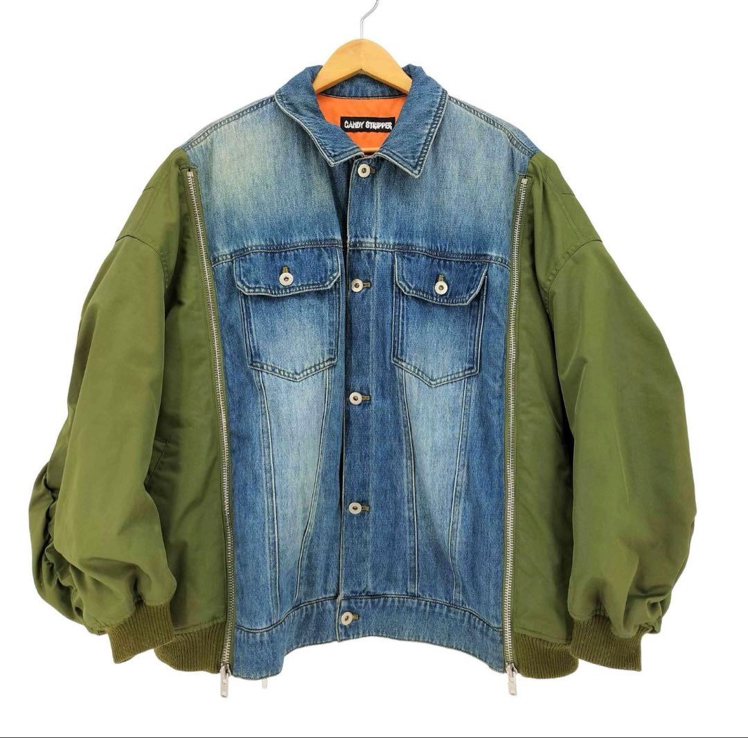 ジャケット・アウター CANDY STRIPPER COMBINED DENIM BLOUSON