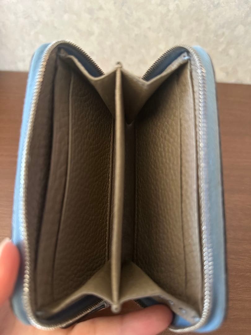 FENDI フェンディ レザー ケース ブルー系