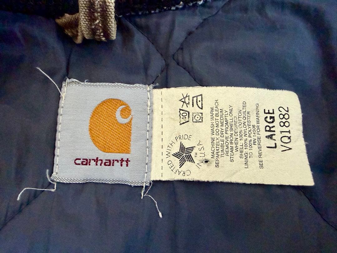 超超スペシャル 80s 星タグ ヴィンテージ カーハート ベスト L グレー