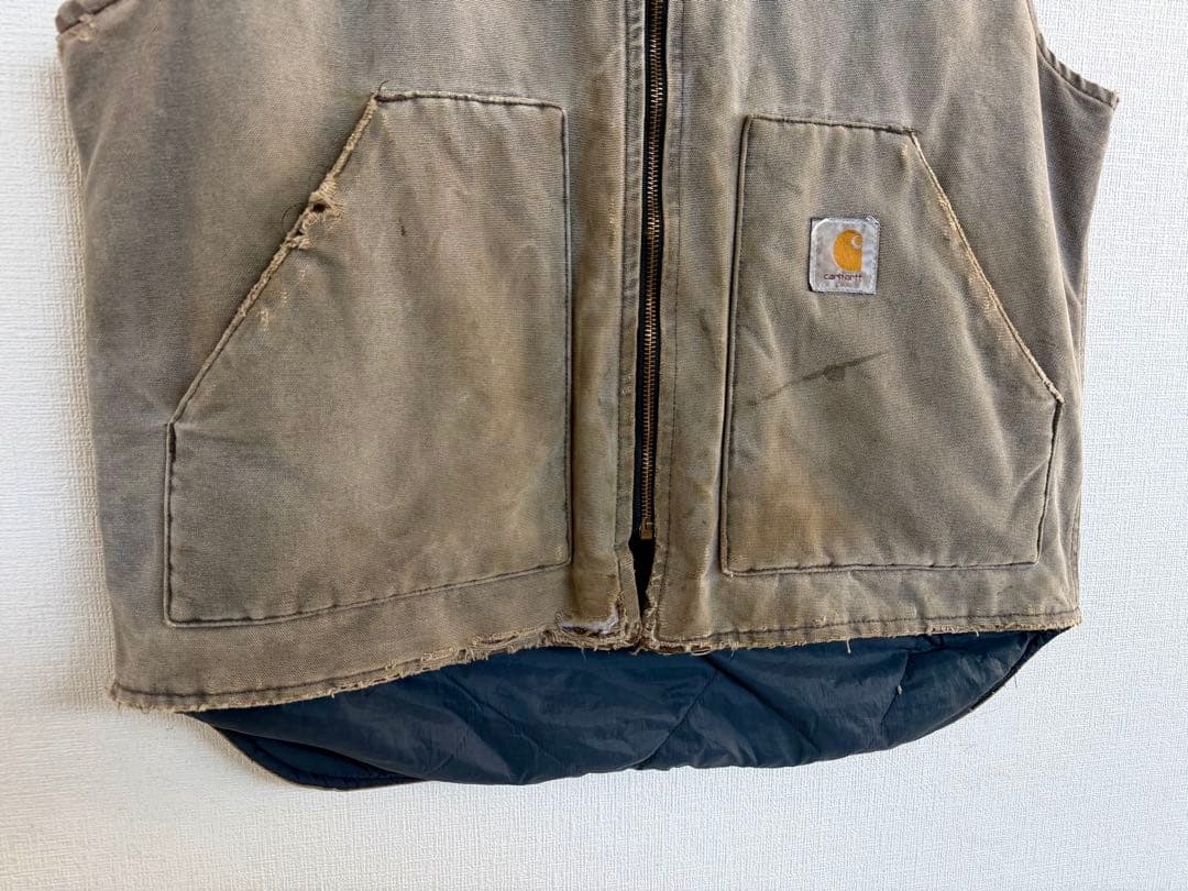 超超スペシャル 80s 星タグ ヴィンテージ カーハート ベスト L グレー