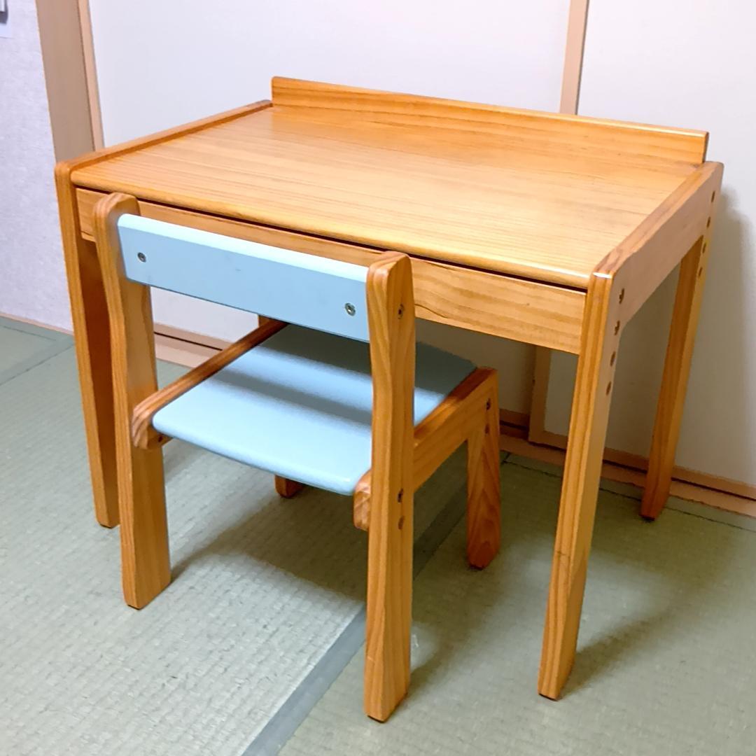 NITORI　オリーブ　キッズデスク & チェア
