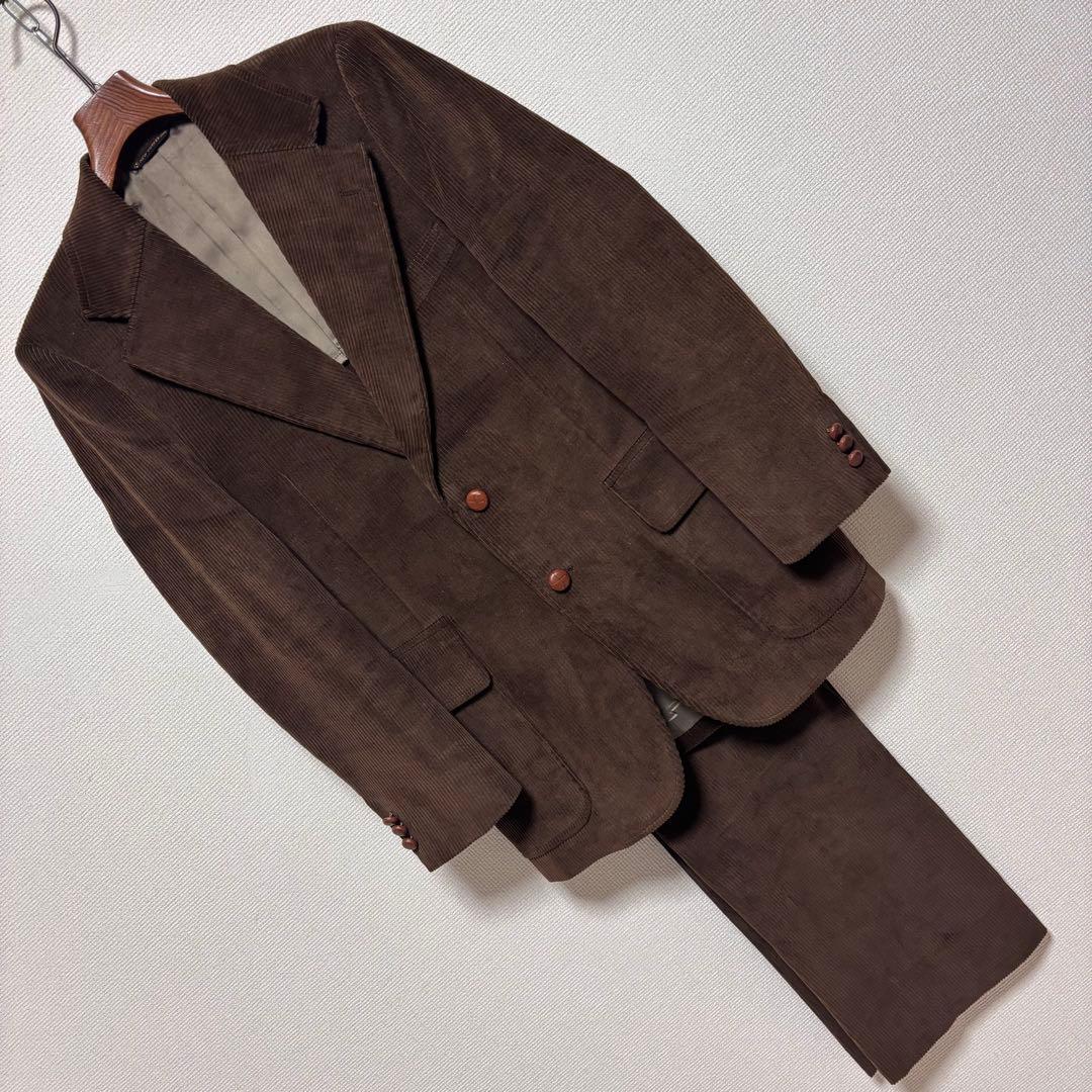 80s ニューヨーカー galaxy セットアップ スーツ コーデュロイ A6