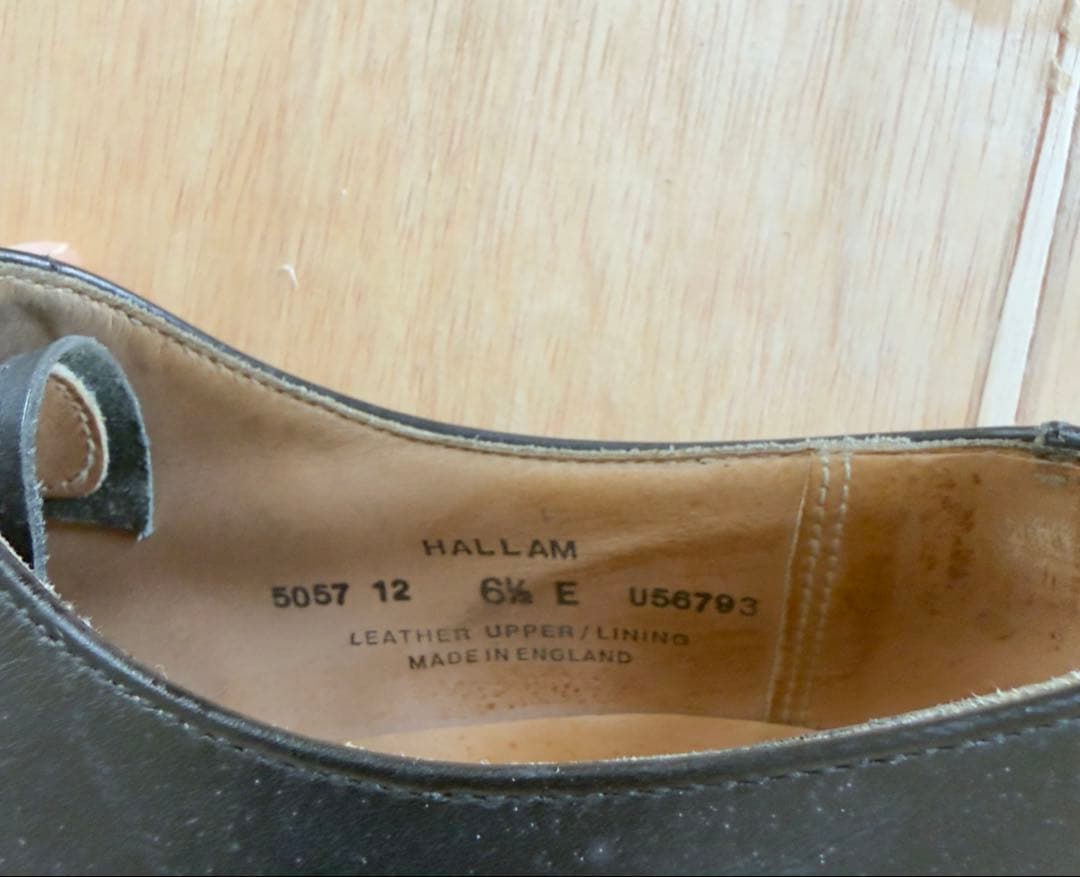 CROCKETT&JONES HALLAM 5057 12 ストレートチップ革靴