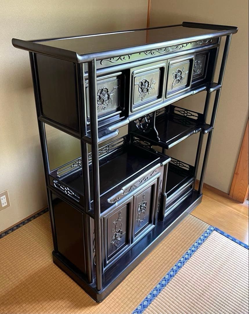 yuki 茶箪笥 飾り棚 茶棚 レトロ アンティーク②