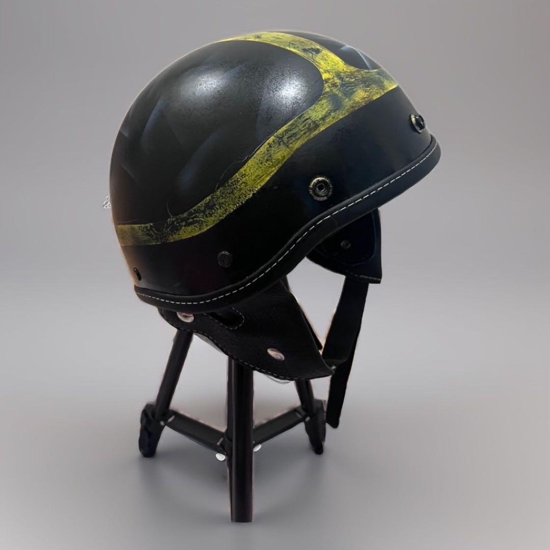 訳あり　エイジングペイントヘルメット　ショーティー　ポリヘル　オーシャンビートル