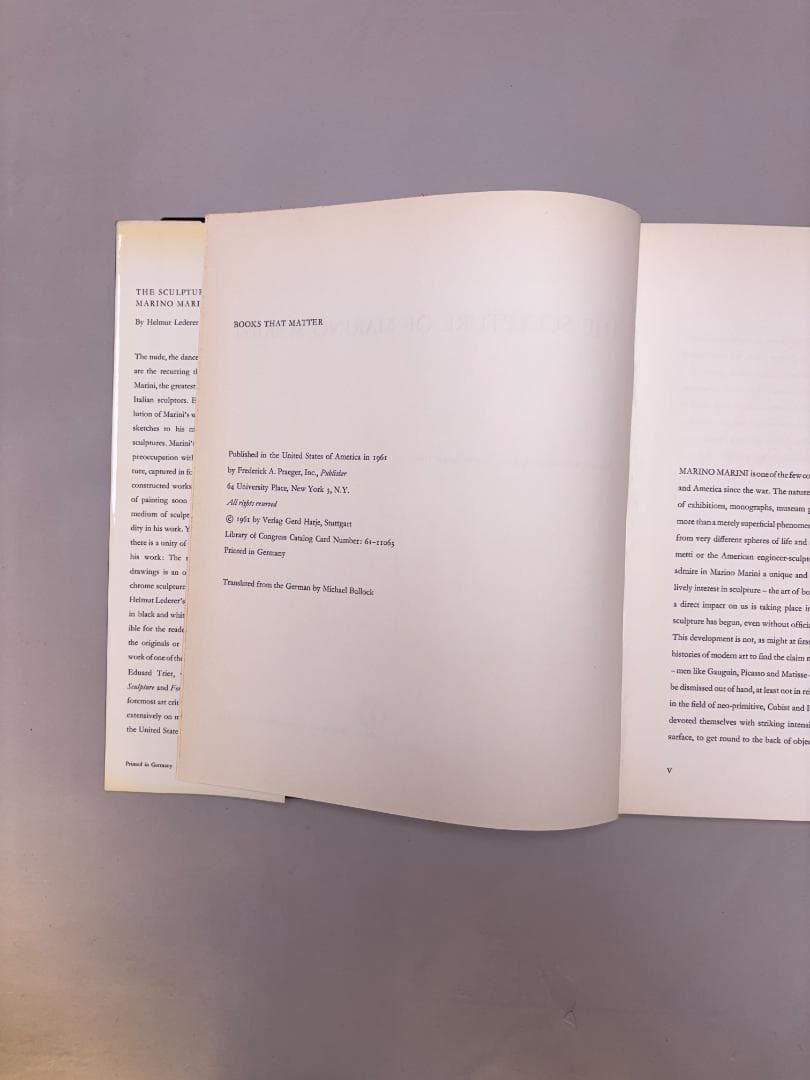 Marino Marini マリノ・マリーニ Praeger　Lederer
