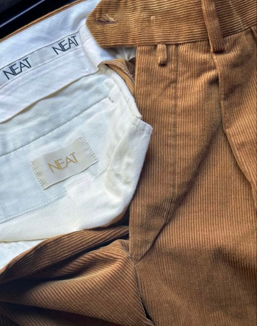 NEAT コーデュロイ ワイド　テーパード　スラックス サイズ46