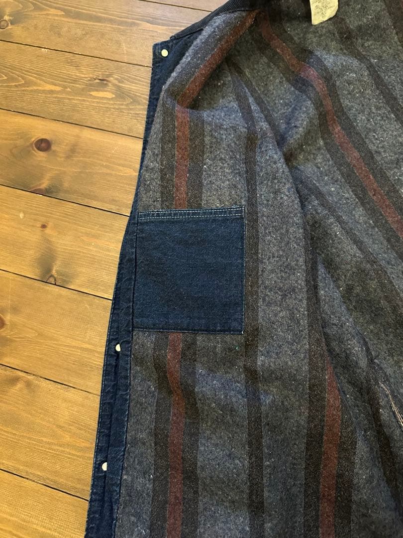 Carhartt デニムカバーオールライニング USA製80s 8LC 44