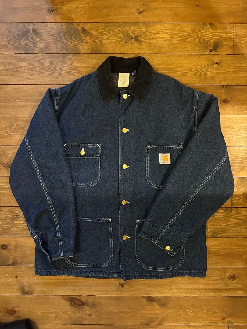 Carhartt デニムカバーオールライニング USA製80s 8LC 44