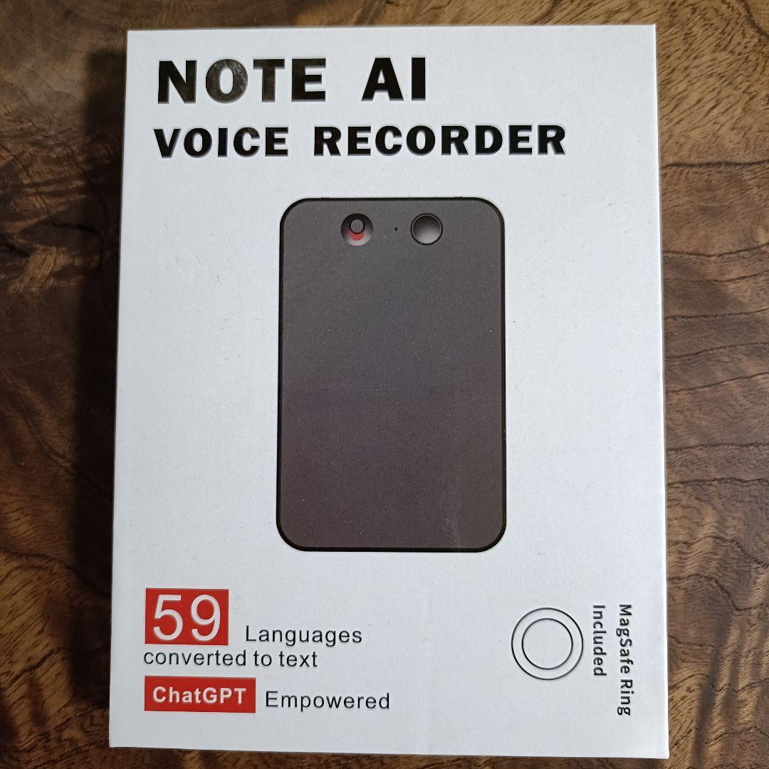 [新品未使用]NOTE AI ボイスレコーダー chatGPT