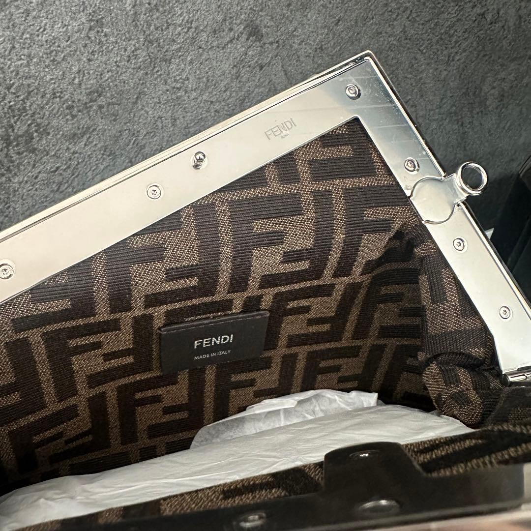 【新品】FENDI ファースト　スモール　グレーパイソン