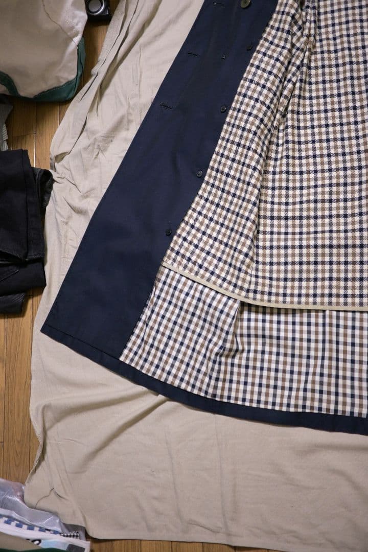 ジャケット・アウター Aquascutum Trench Coat Dark Navy