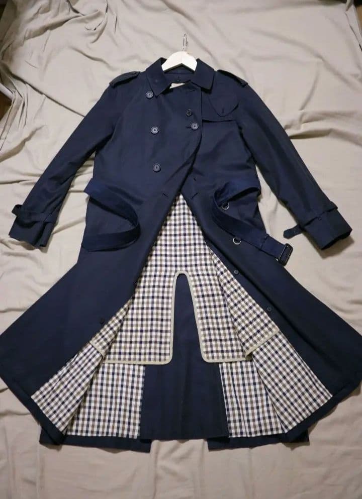 ジャケット・アウター Aquascutum Trench Coat Dark Navy