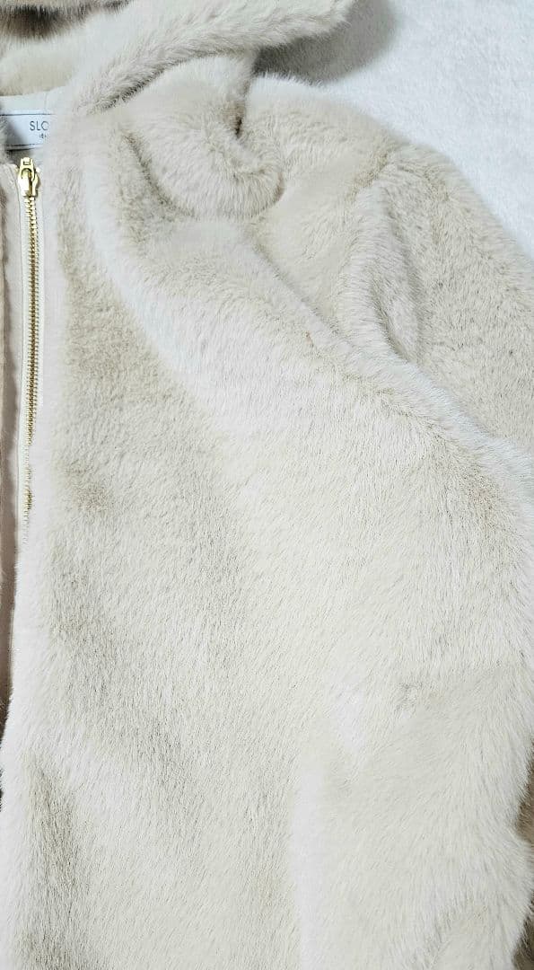 ・スローブイエナ　フーディECOファー【手洗い可能】