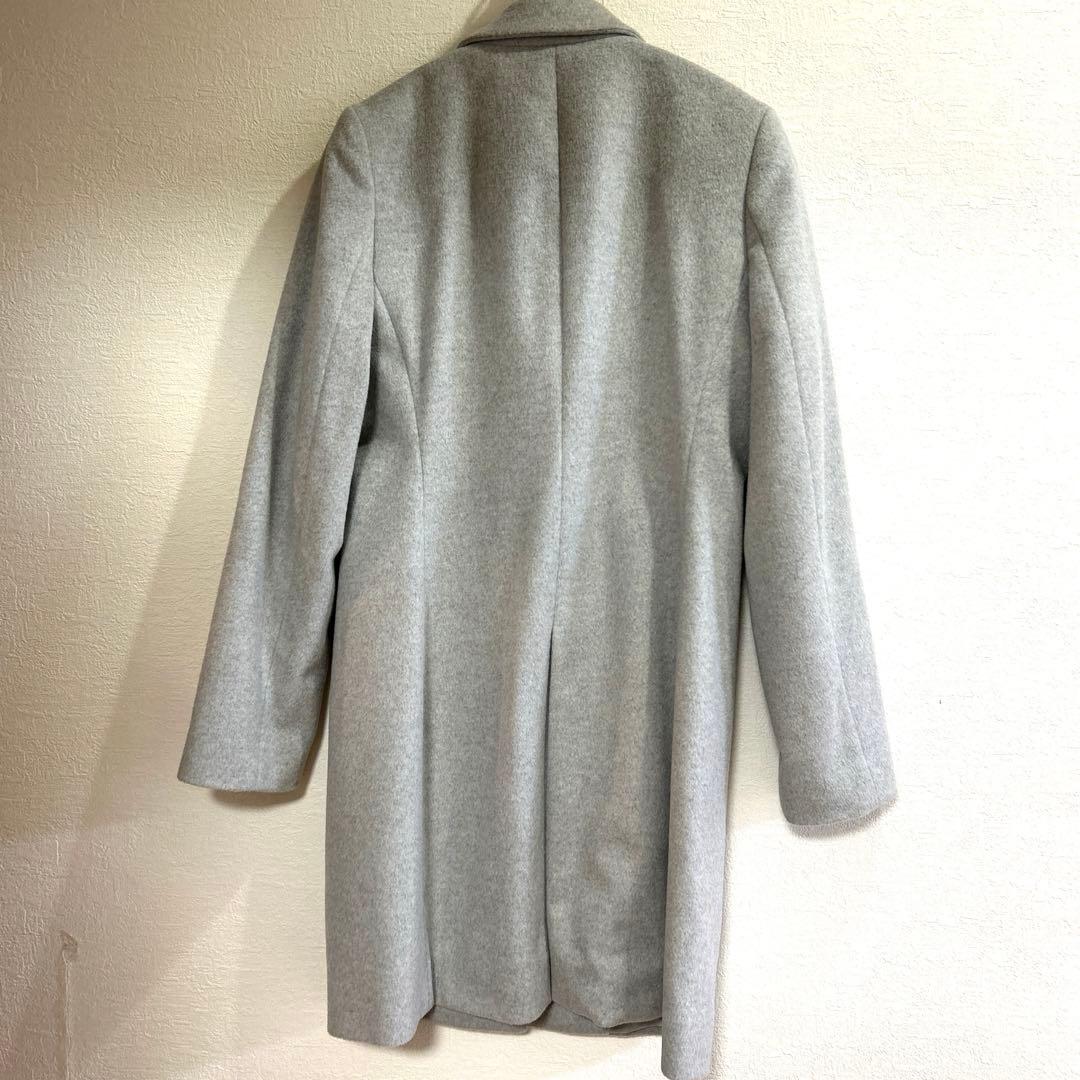 【試着のみ】lNED カシミヤ　アンゴラ　上質コート　日本製　9号