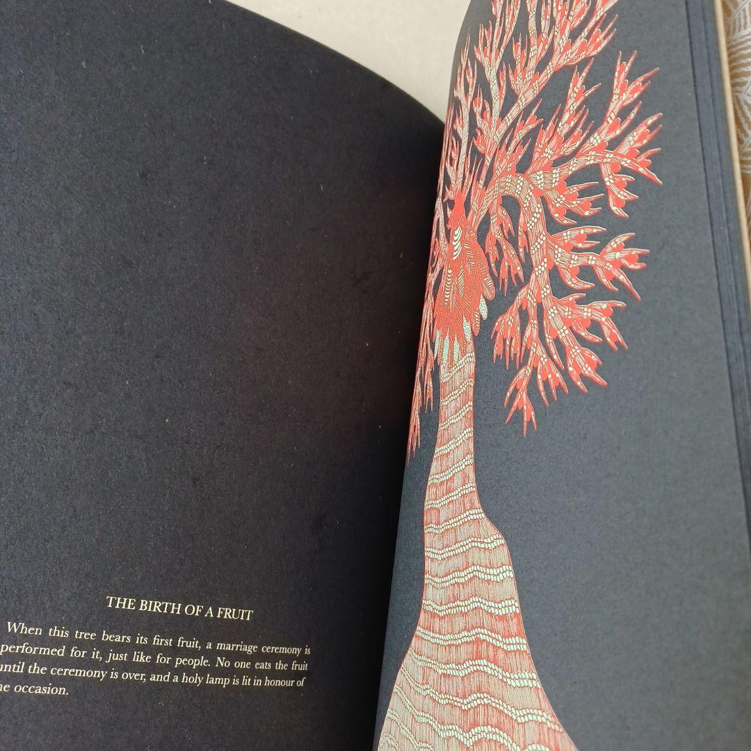 タラブックス　ハンドメイド　夜の木　英語版　TREES　新品　絵本　インド　版画