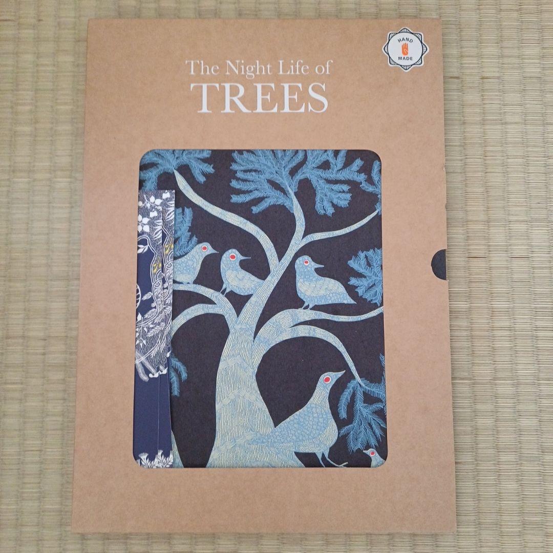 タラブックス　ハンドメイド　夜の木　英語版　TREES　新品　絵本　インド　版画