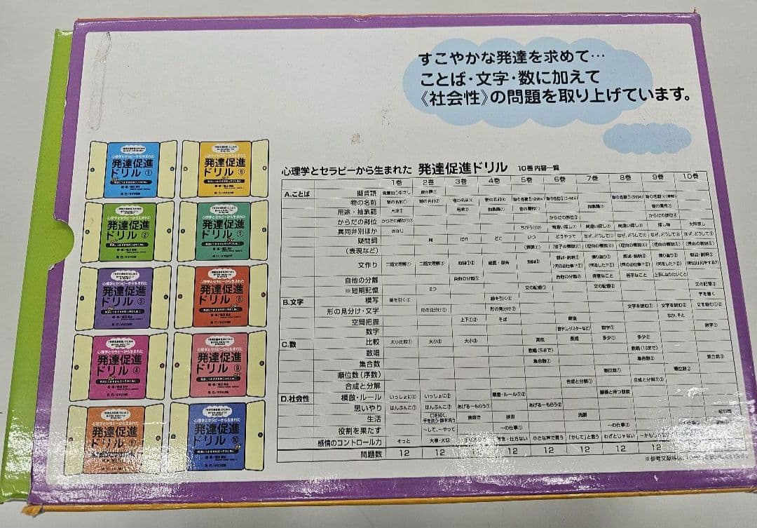 発達促進ドリル 全10巻セット