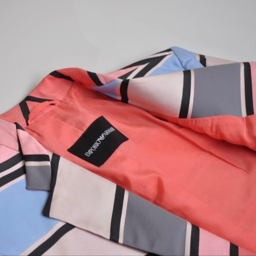 未使用 定価8.8万 エンポリオアルマーニ ♡ マルチボーダージャケット