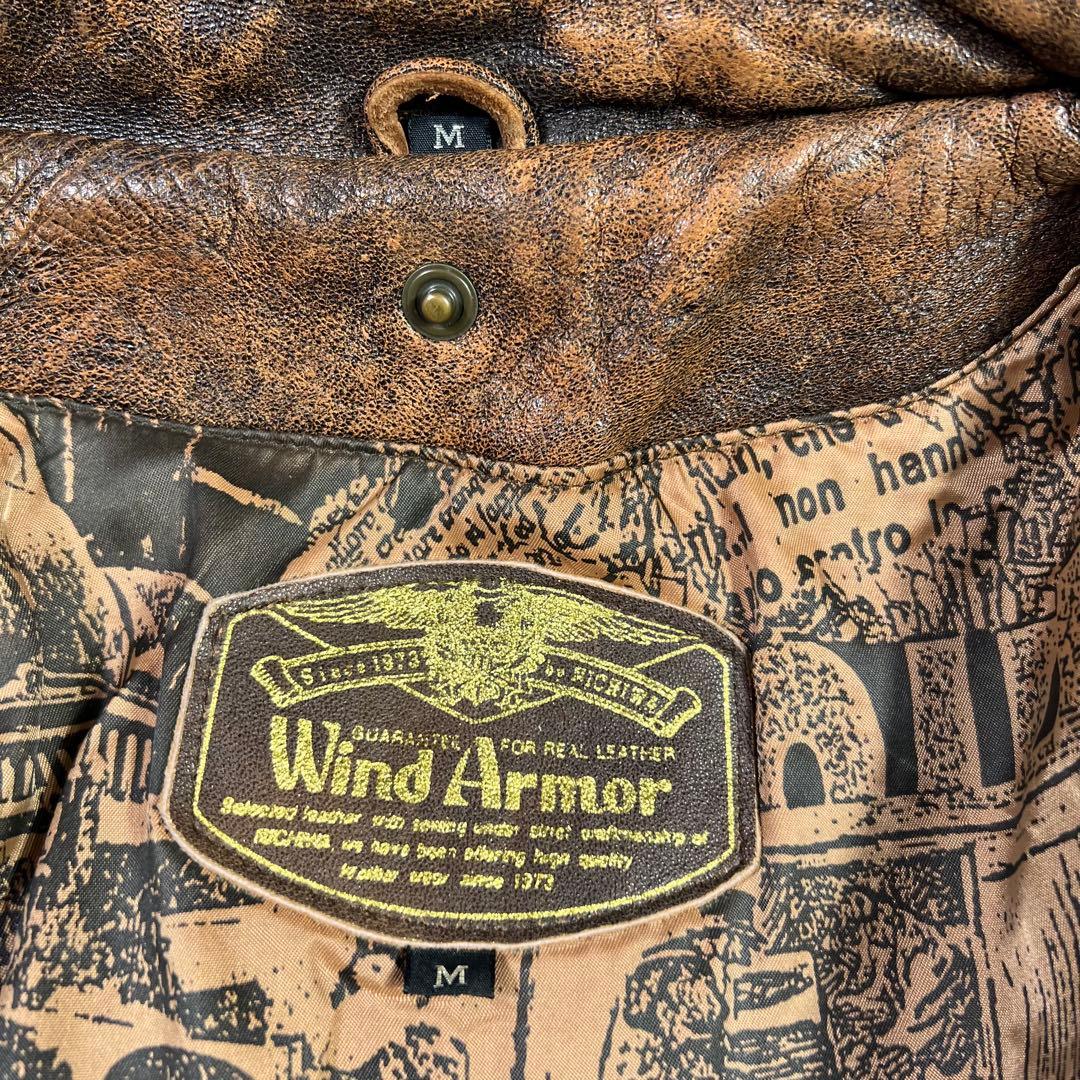 WIND ARMOR ウインドアーマー レザージャケット 裏地ジェームスディーン