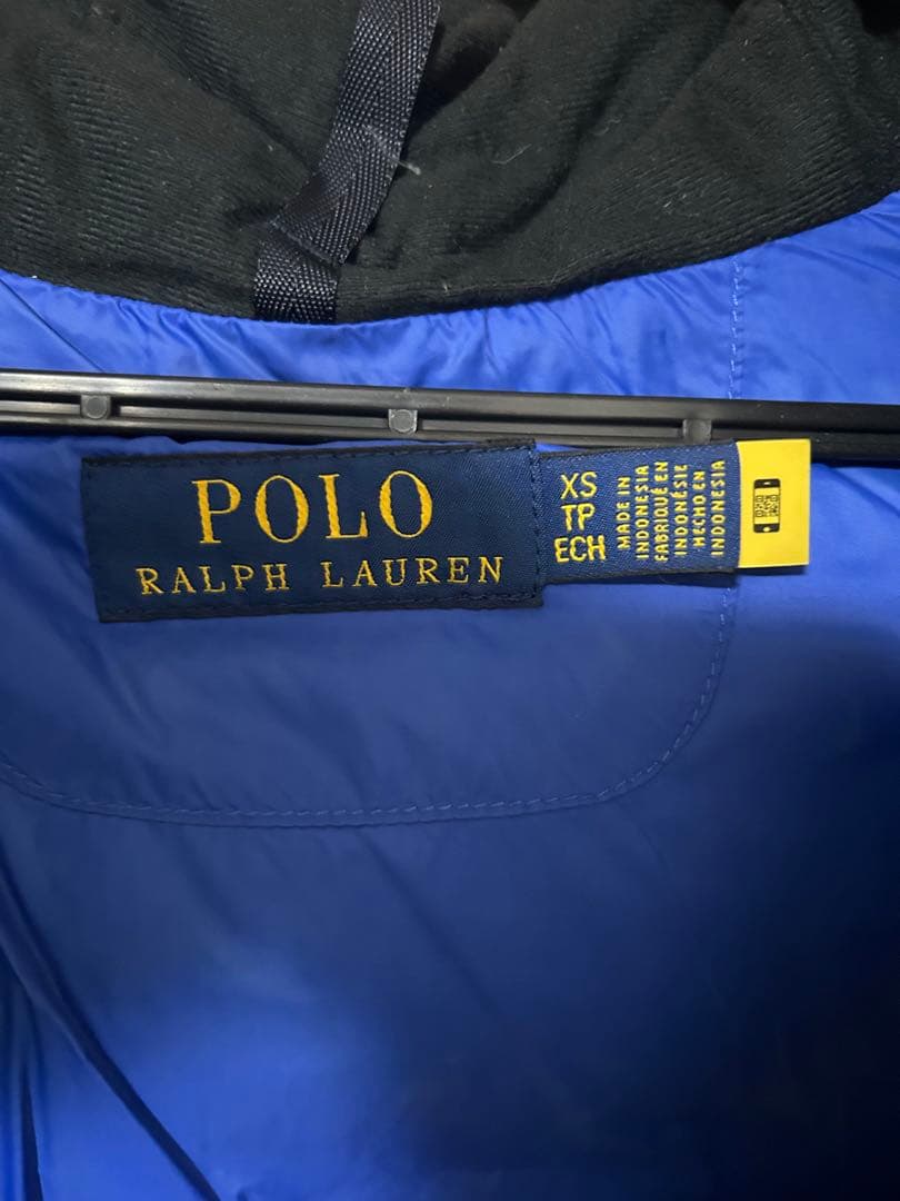 美品★ ポロラルフローレン ダウンベスト ビッグポニー ネイビー XS
