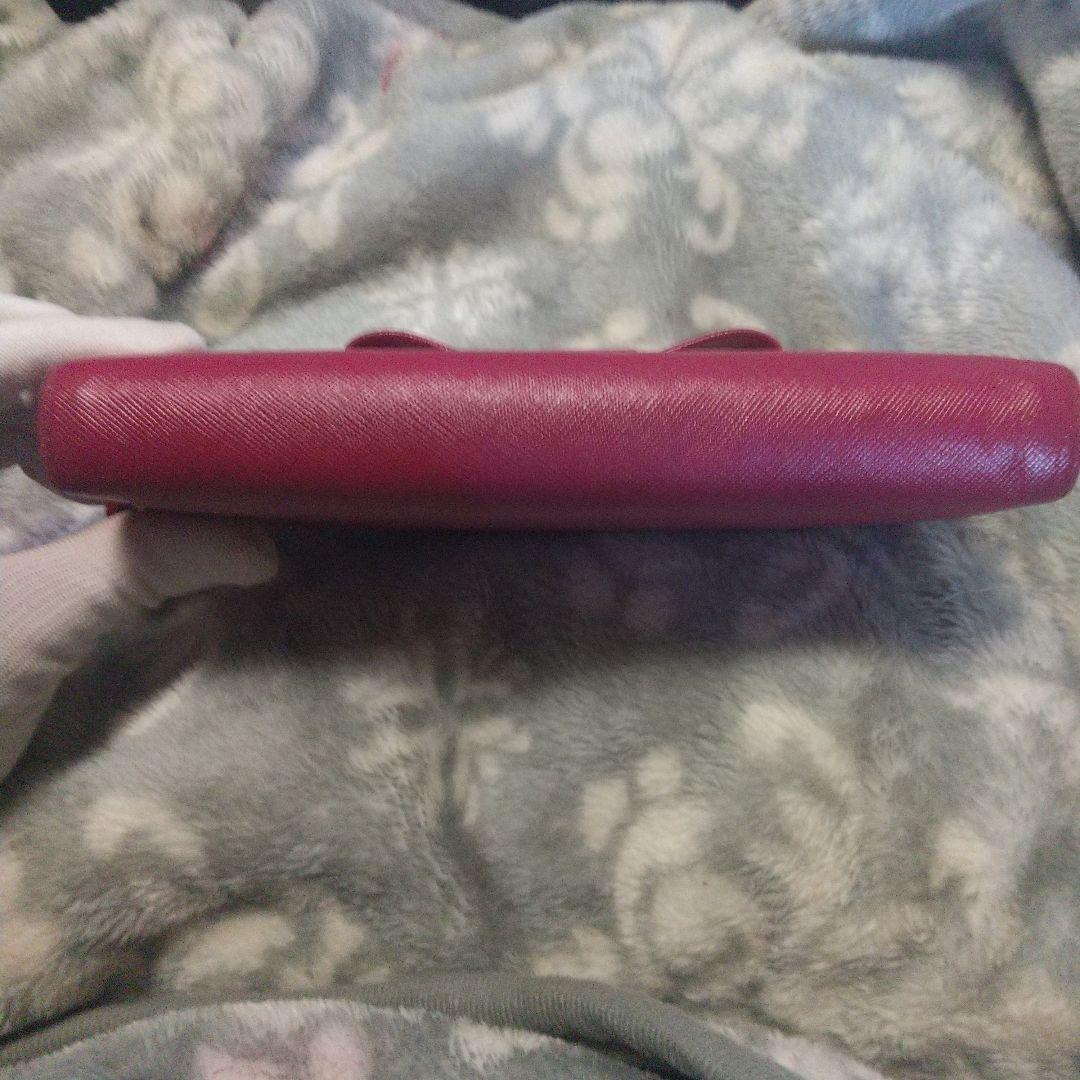 PRADA サフィアーノラウンドファスナー 長財布 リボン付き