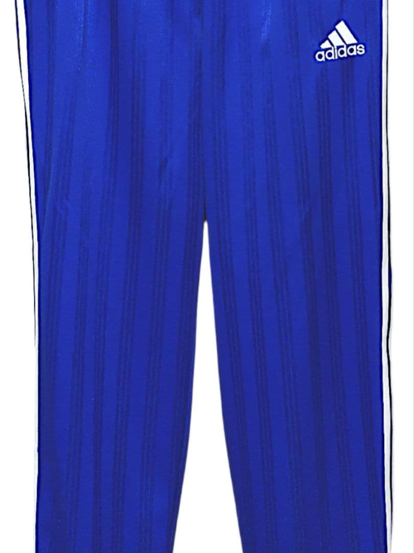 アディダス ジャージ上下セット【ジャケットXO パンツО】青シャドウストライプ