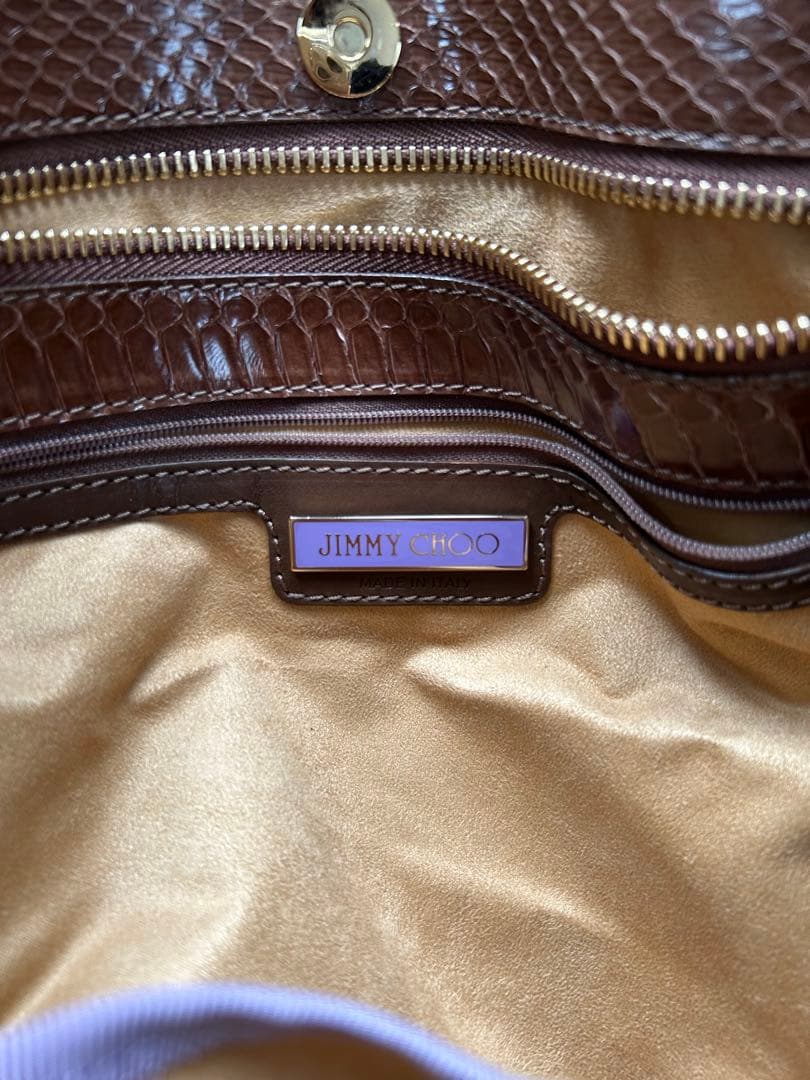 【美品】Jimmy Choo(ジミーチュウ)スウェードトートバッグ