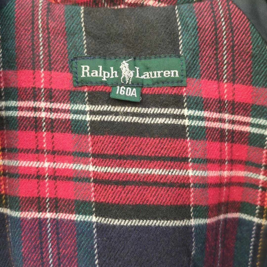 Ralph Lauren ネイビー フード付きハーフコート160