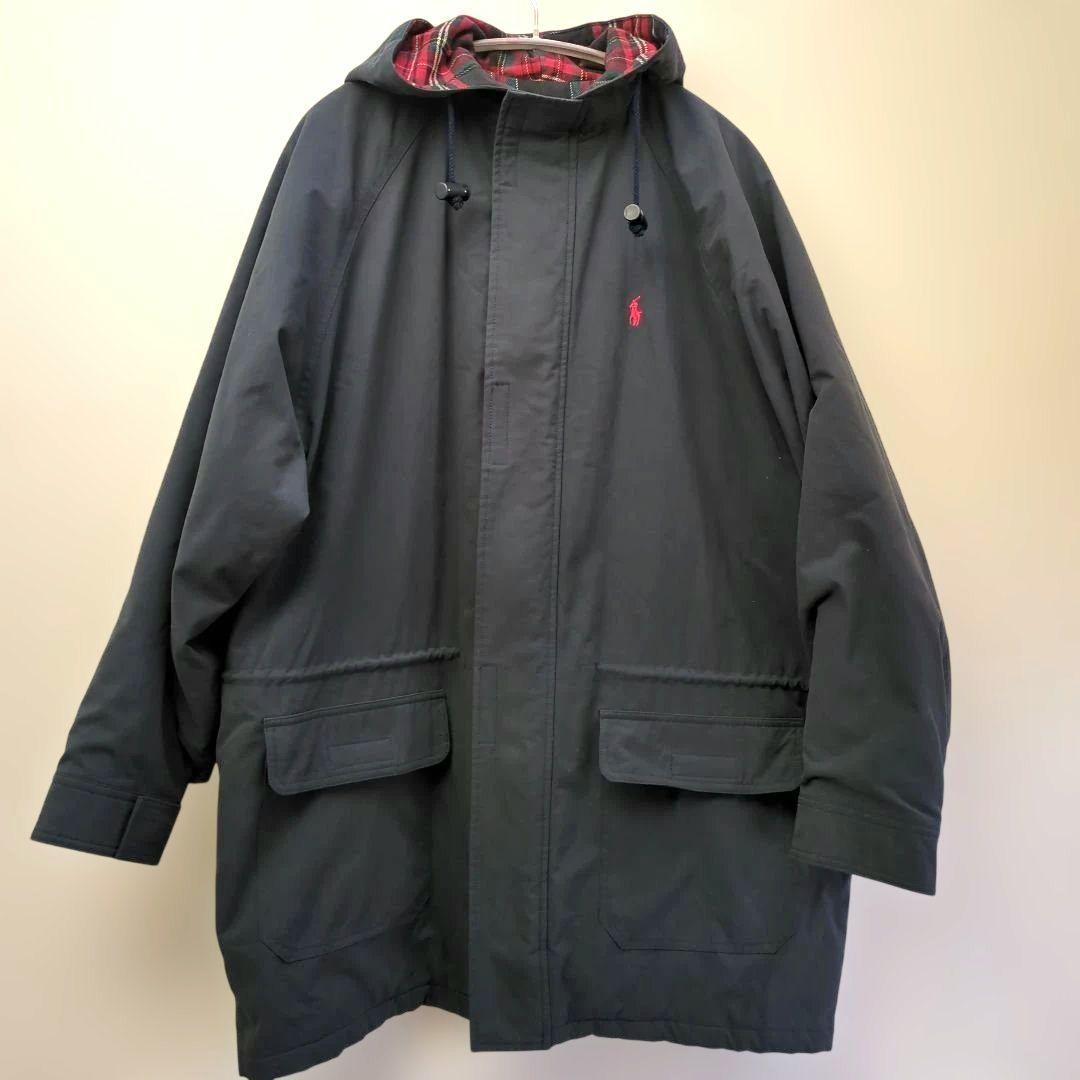 Ralph Lauren ネイビー フード付きハーフコート160