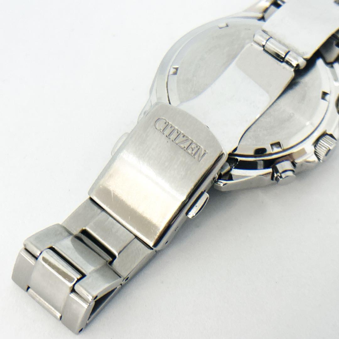 シチズン 腕時計 エコ・ドライブ クロノグラフ 稼働品 美品 Citizen