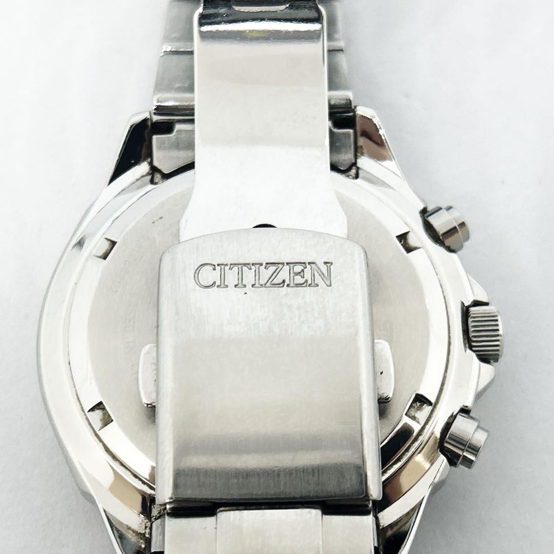 シチズン 腕時計 エコ・ドライブ クロノグラフ 稼働品 美品 Citizen